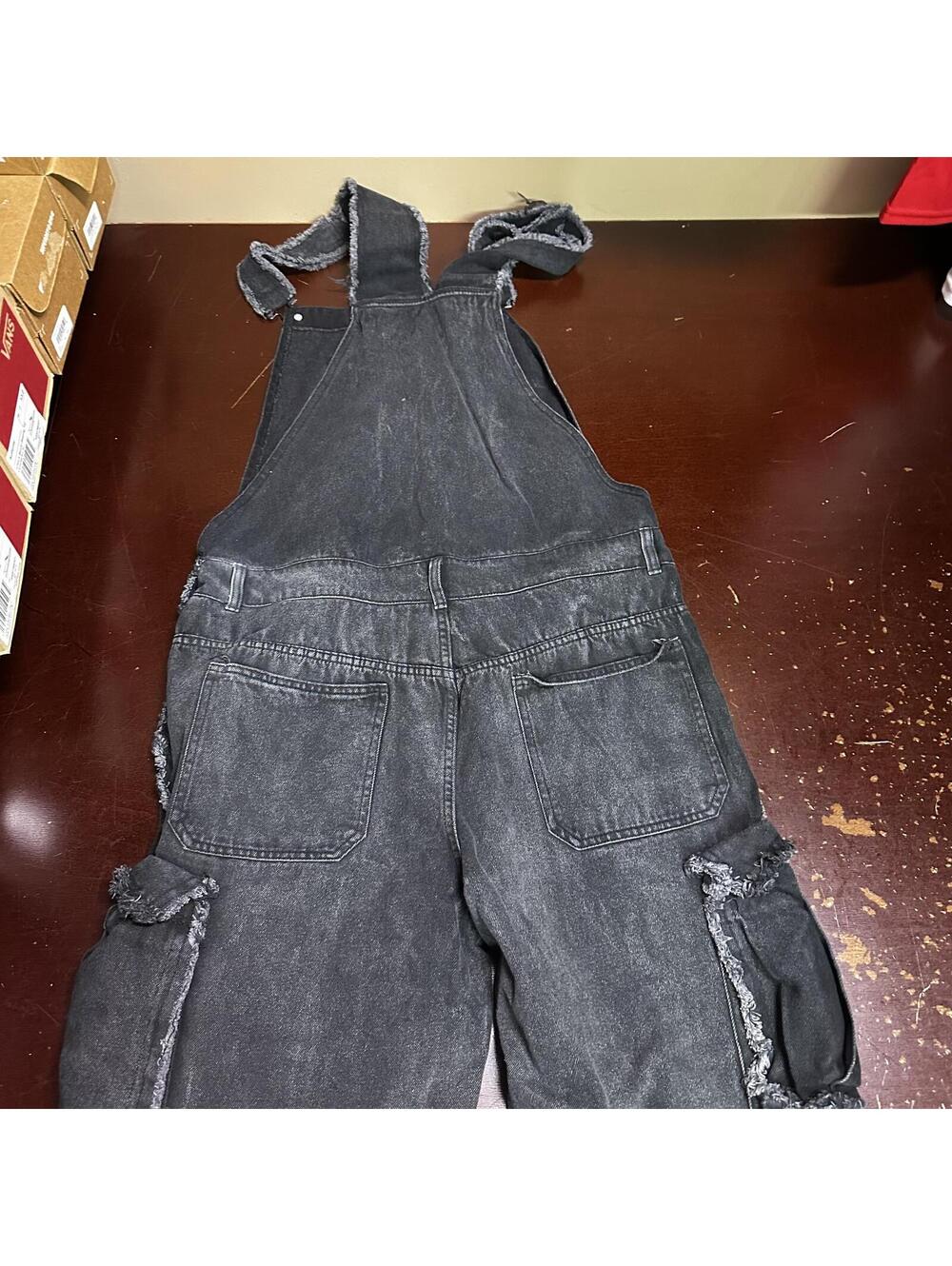 Booman men’s stone wash denim overalls jumper XL - Picture 4 of 6